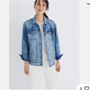 Madewell Oversized Blue Denim Jacket